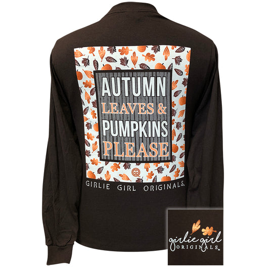Autumn Leaves ~and Pumpkins-Dark Chocolate LS-2133