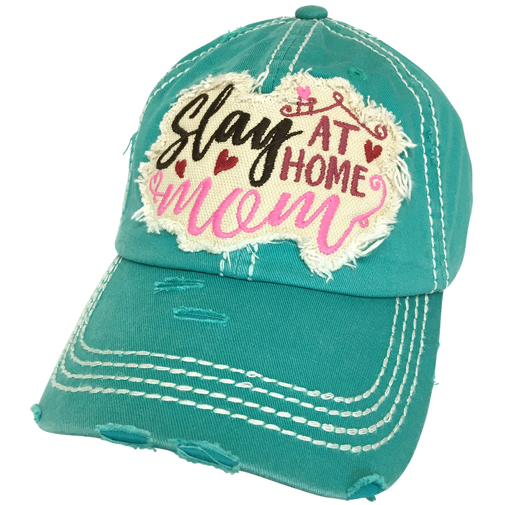 KBV-1245 Slay At Home Mom Cap Turquoise