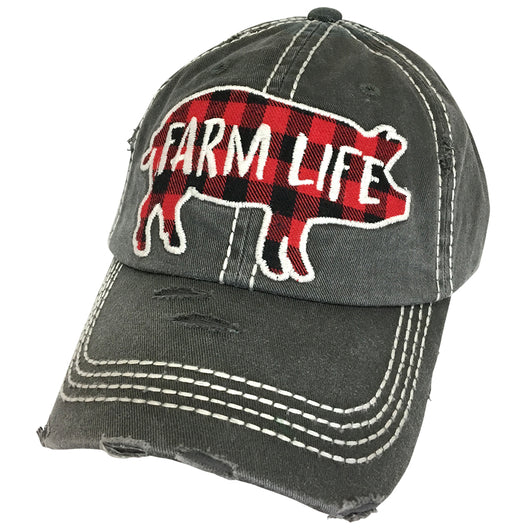 KBV-1259 Farm Life Cap Black