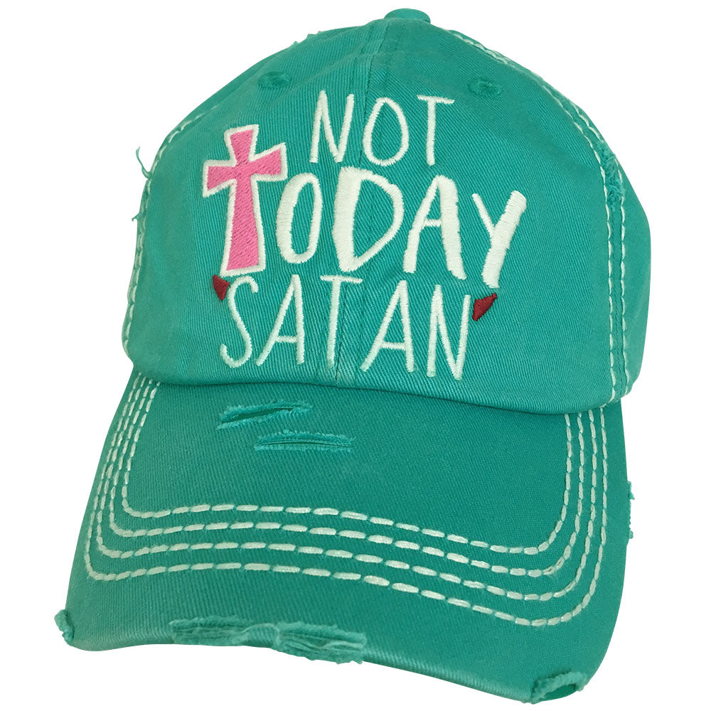KBV-1168 Not Today Satan Turquoise