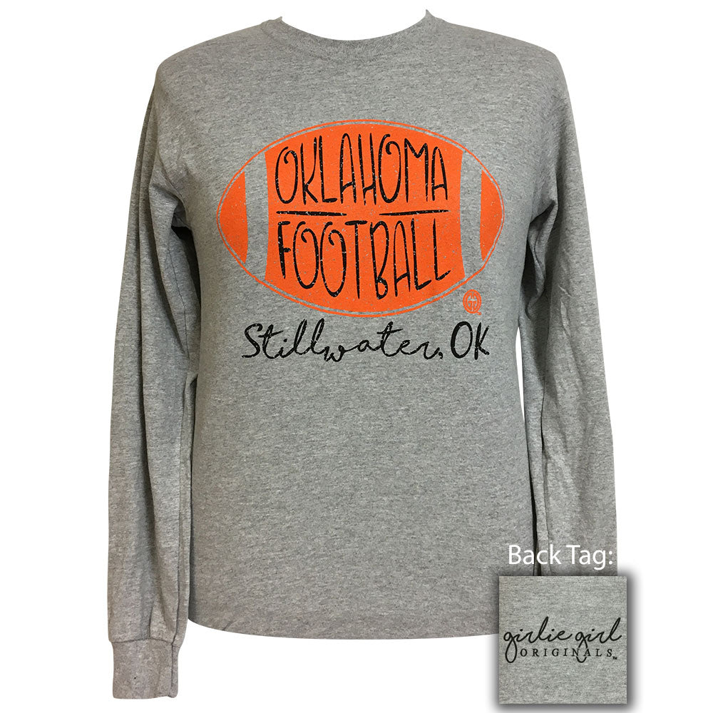 Oklahoma Football Stillwater Sports Grey Long Sleeve T-Shirt