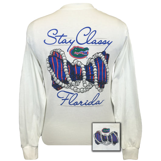 Florida Gators Stay Classy White Long Sleeve