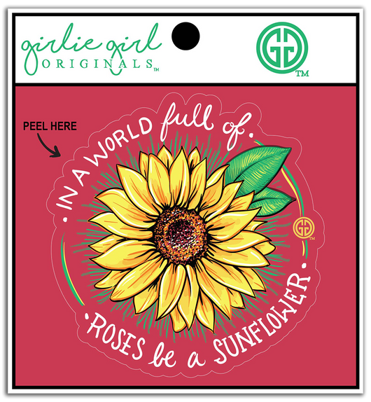 Decal/Sticker World Sunflowers 2271