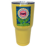 TB2468 Faith Hope Love Yellow Stainless Steel Tumbler