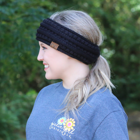 HB-21 Pony Headwrap Black