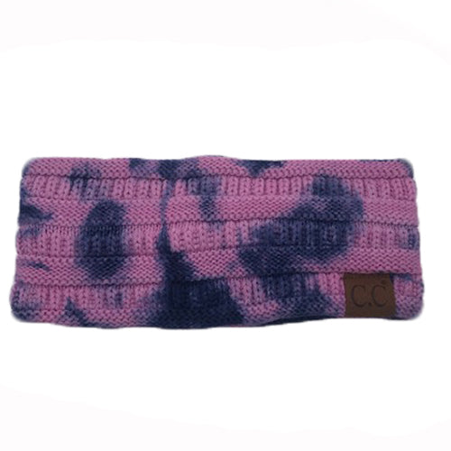 HW-821 Navy/Pink Tie Dye Headwrap