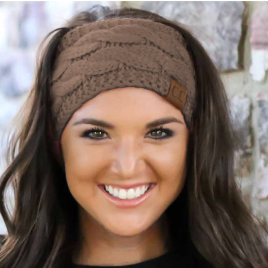 HW-33 TAUPE SPECKLED HEADWRAP