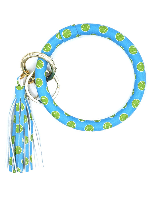 KC-8845 Tennis Blue Wristlet Key Chain