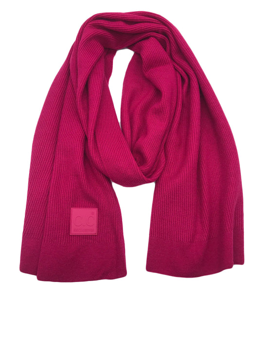 SF-7007 Rubber Patch Scarf Hot Pink
