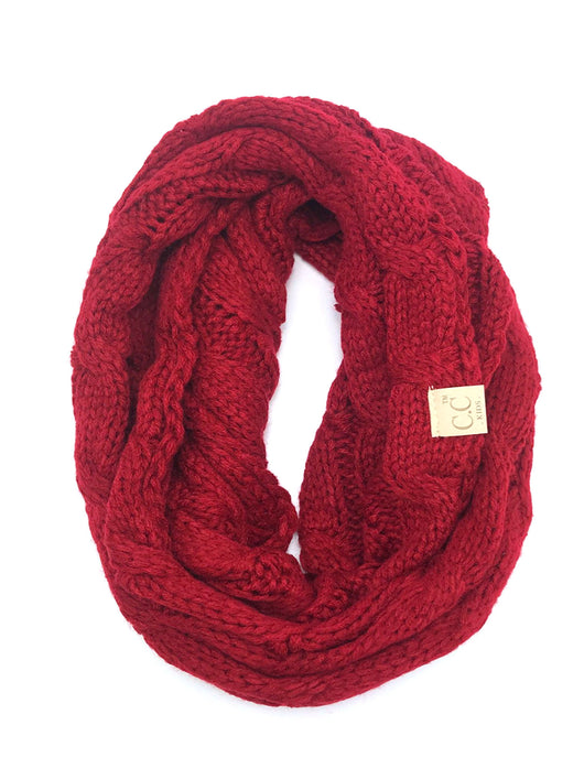 SF-800-KIDS RED INFINITY SCARF
