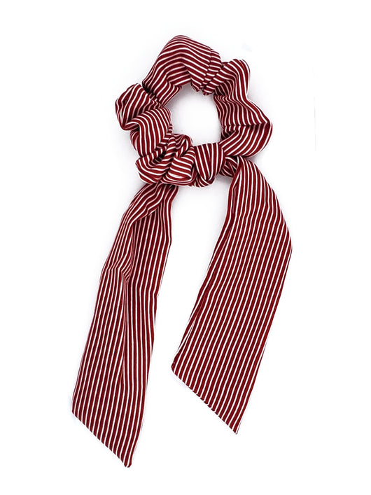 SCT-1001 Red Stripe Scrunchie