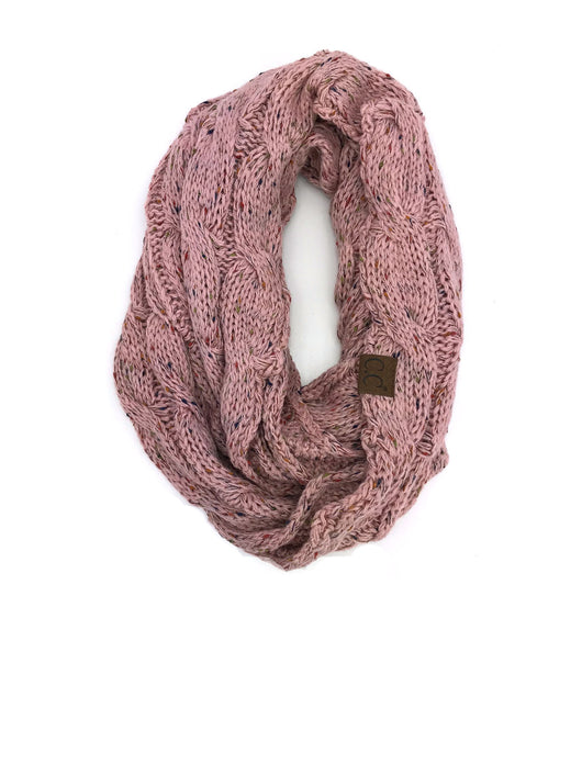SF-33 Rose Speckled Infinity Scarf