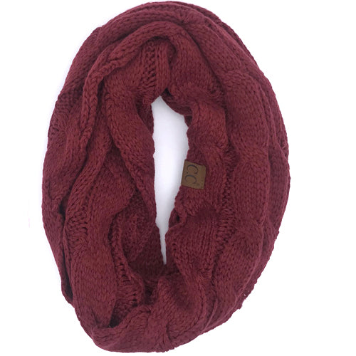 SF-800 Maroon Infinity Scarf