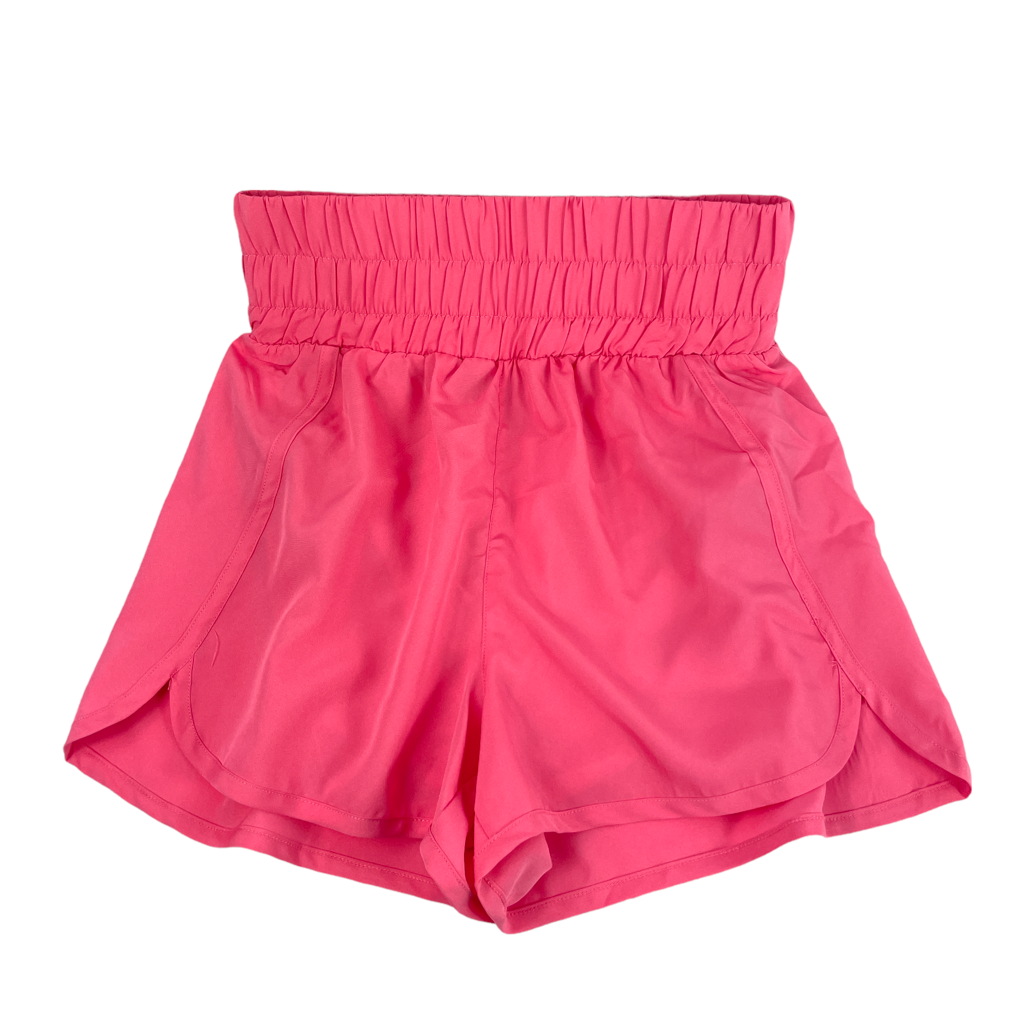 SH-0524 Elastic Waist Shorts Coral