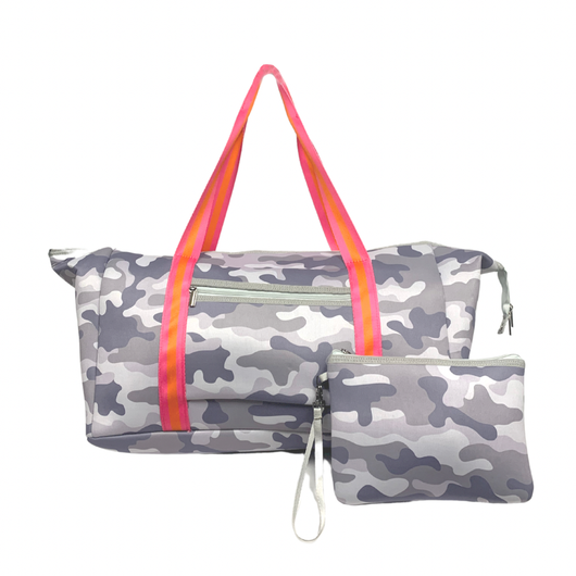 NP-6503DB Neoprene Duffle Bag Gray Camo