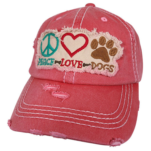 KBV-1405 Peace Love Dogs Hot Pink