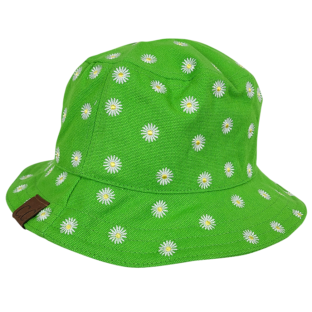 KB-005 C.C Daisy Rain Bucket Hat Apple Green