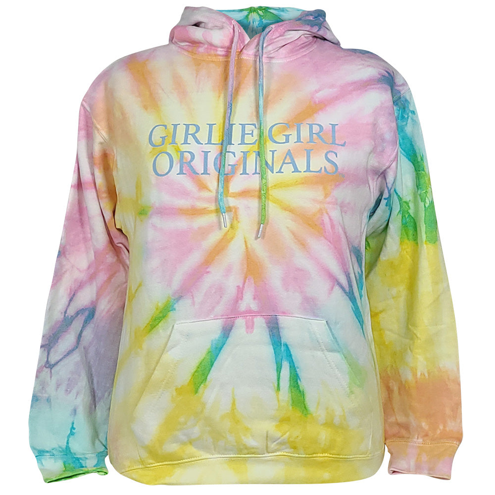 Girlie Girl Originals Logo Sweatshirt Hoodie Tie Dye-Dreamsicle