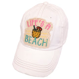 KBV-1272 Life’s A Beach-Torn Look-White