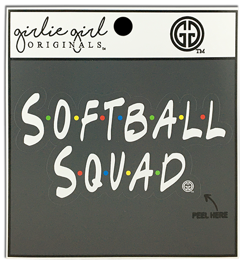 Decal/Sticker Softball Squad 2156