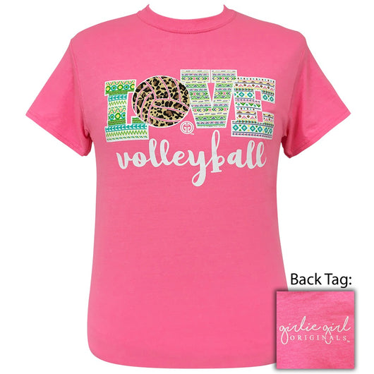 Love Volleyball-Safety Pink SS-2116