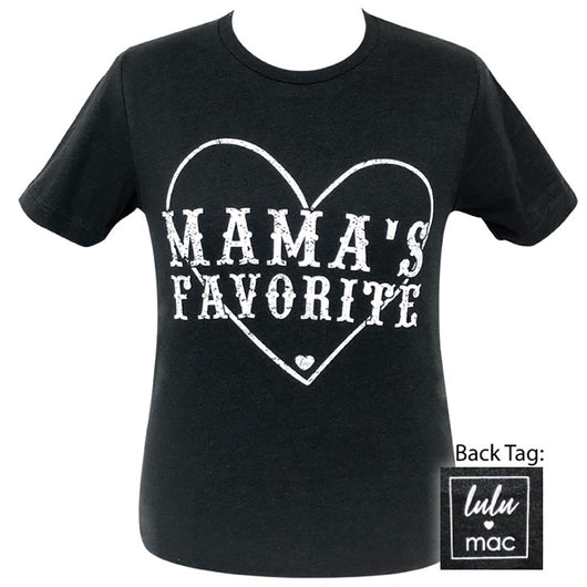 lulu mac-Mamas Favorite-Black Heather SS-LM12