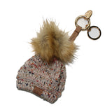 KB-33 Pre-pk Oatmeal Speckled Beanie Keychain - 12 per pack