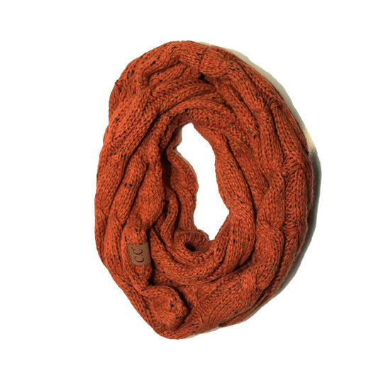 SF-33-Rust Speckled Infinity Scarf